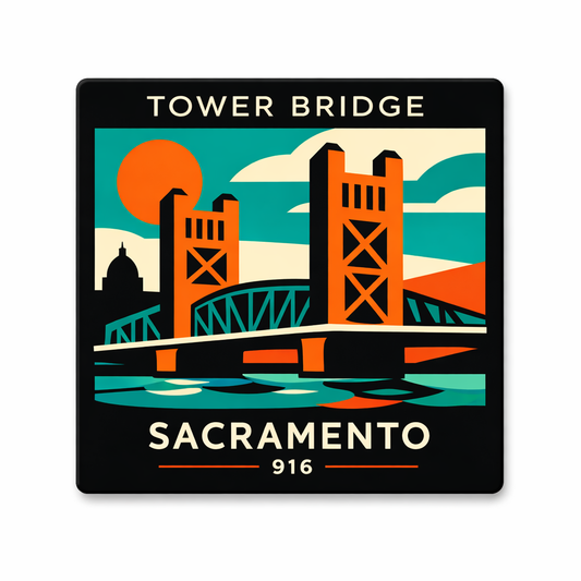 Golden Bridge Style Magnet