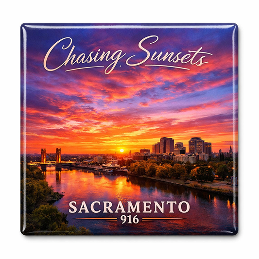 Sacramento Sunset Magnet